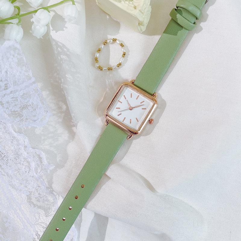 ✅Grosir Jam Senen - Jam Tangan Wanita Analog Kotak Cantik Korean Watch Gaya Korea Grosir Jam Tangan Minimalis