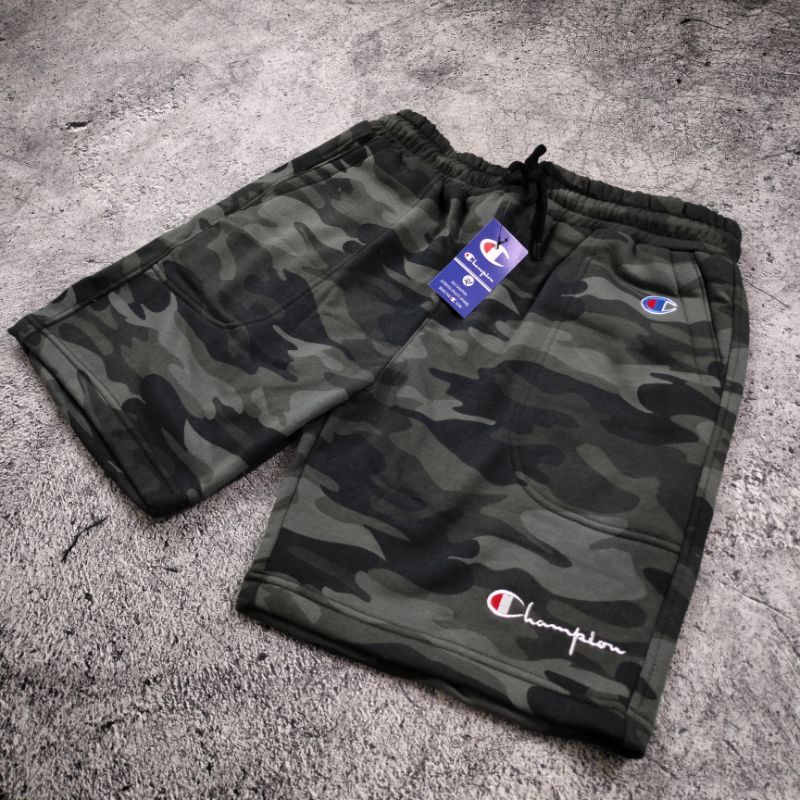 SHORT PANTS CELANA PENDEK CHAMPION CAMO BORDIR FULLTAG &amp; LEBEL