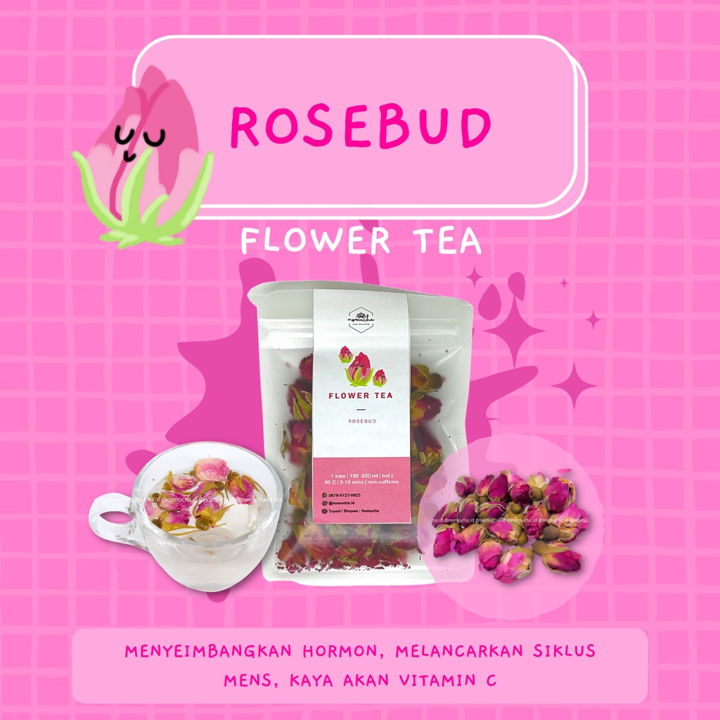 

Rosebud Flower Tea / Teh Bunga Mawar / Teh Herbal / Rose Tea