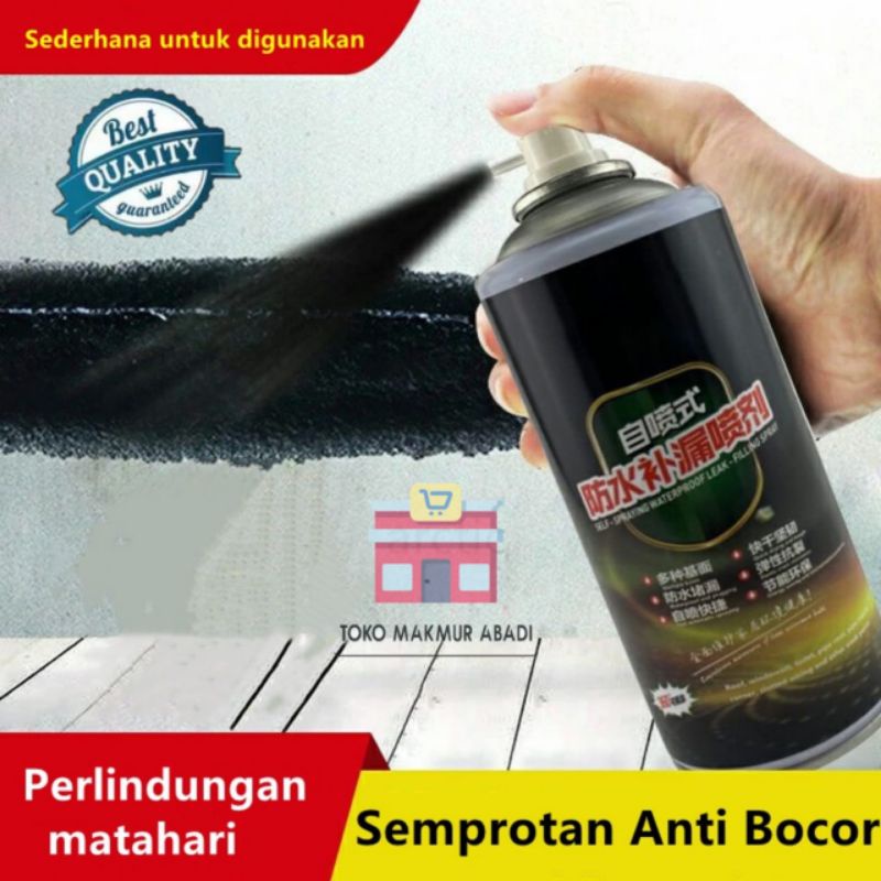 Spray Anti Bocor WATERPROOF LEAK AGE Tahan Air - Semprotan Anti Bocor Atap Genteng Pipa Bocor Tembok Retak - Pelapis Anti Karat Kolong Mobil