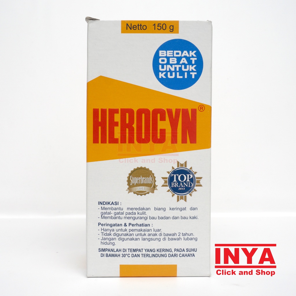 HEROCYN MEDICATED SKIN POWDER 150ml - Bedak Obat Untuk Kulit