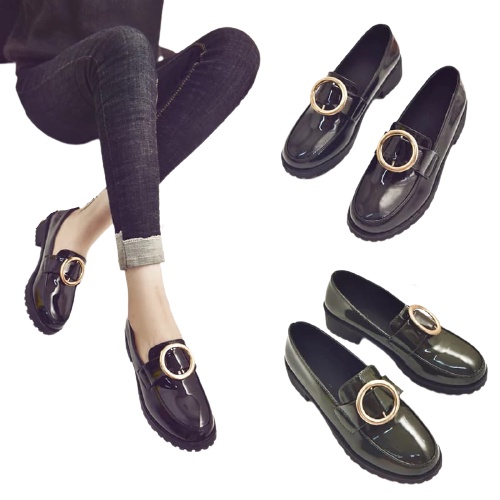 SEPATU WANITA DOCMART / SEPATU FLAT LOAFER STYLE NOL 092