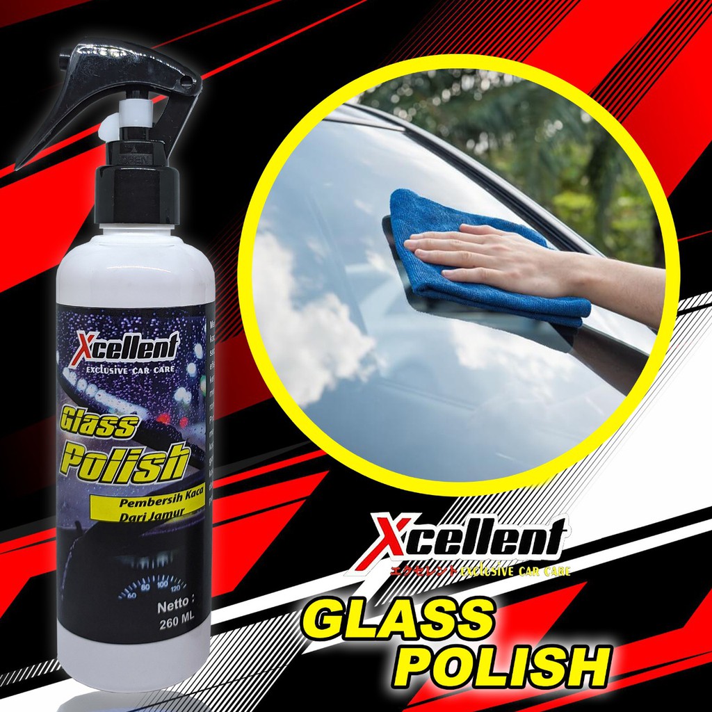 COD Pembersih Kaca Mobil berjamur buram efek daun talas Glass Polish