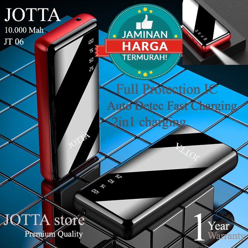 TERMURAH HARGA LEBARAN Powerbank JOTTA JT11 Kapasitas 15.000 Mah Original garansi resmi 1Tahun Plus.