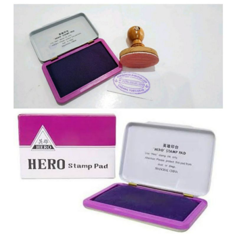 

Stempel kayu + Bantalan Hero