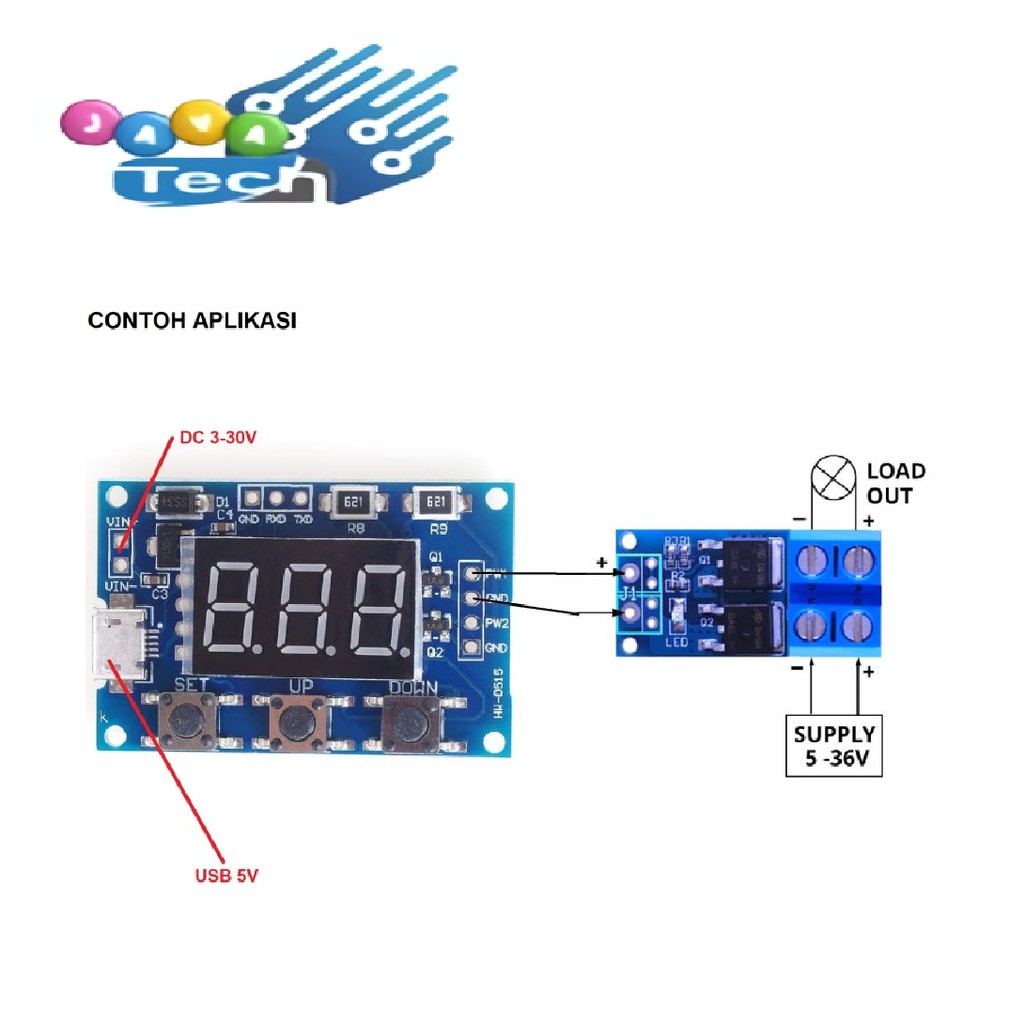 Modul 2 Channel Adjustable PWM Generator dengan Display Indikator