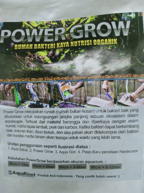 rumah bakteri powergrow / power grow rumah bakteri aquarium aquascape