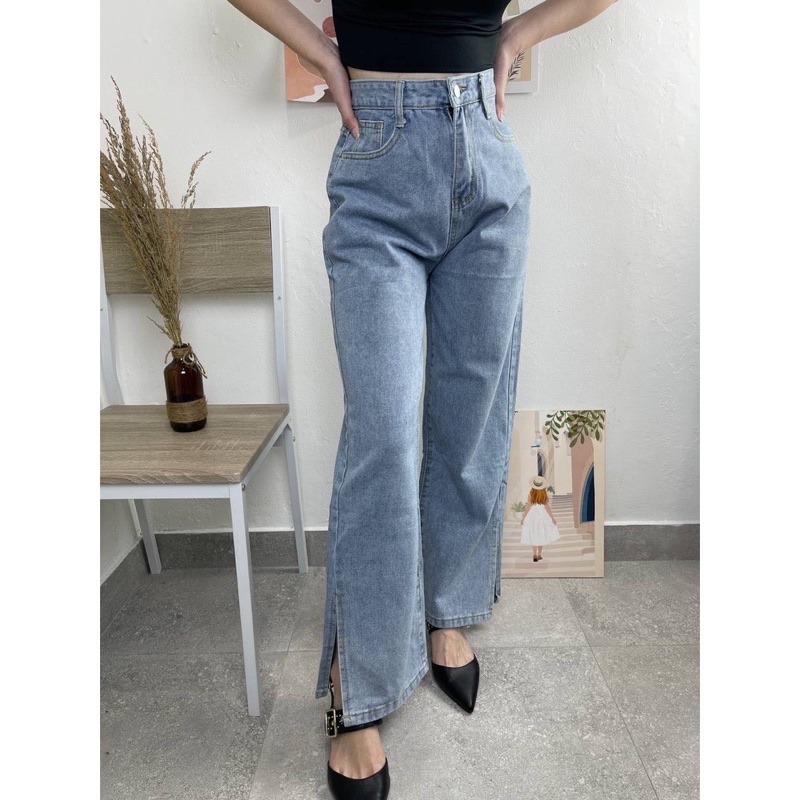 Sevins - Highwaist Loose Jeans S60 / Loose Jeans / Celana Panjang Korean Lebar