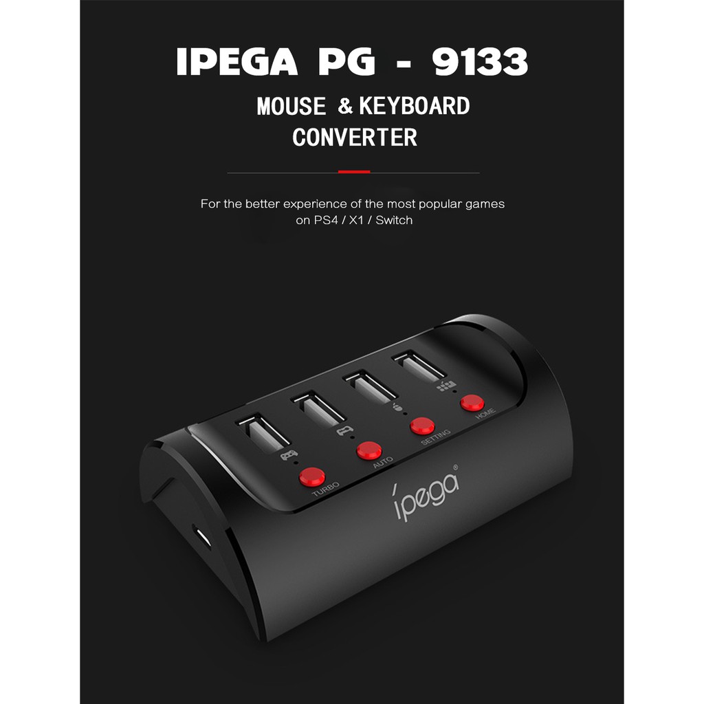 Konverter keyboard Mouse ipega pg-9133 for Nitendo switch Ps4 Xbox one