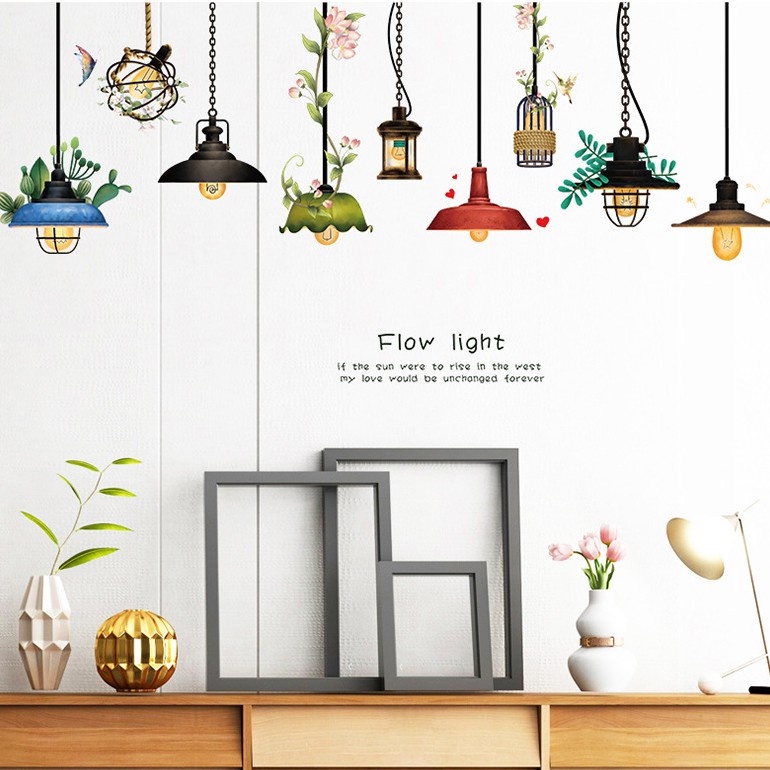 Reliza Wall Sticker Flow Light Lampu Gantung Stiker Dinding LDR Lampu