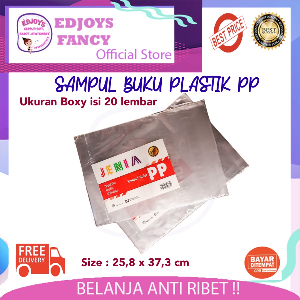 

Sampul Buku Plastik PP Premium Isi 20 Lembar sampul buku tulis plastik tebal