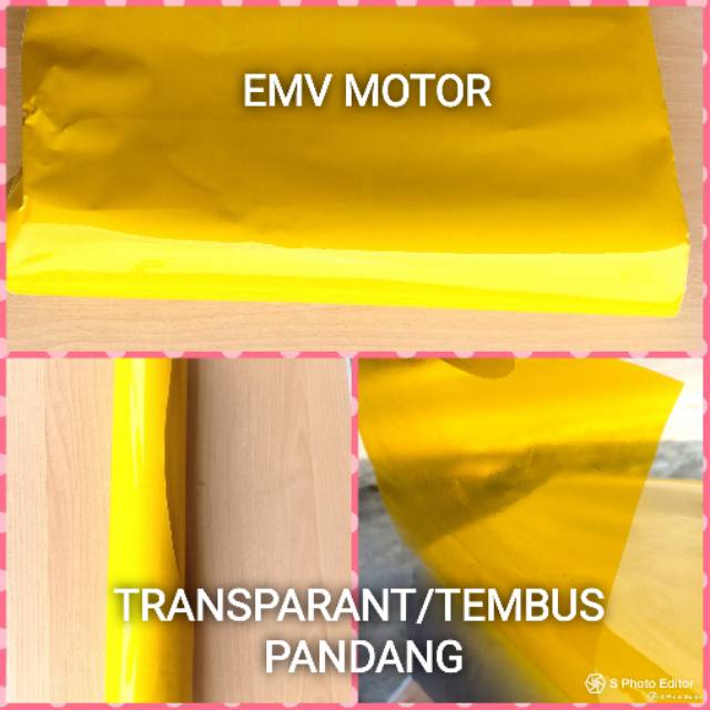 

Skotlite , skotlet ,sticker lembaran kuning transparant