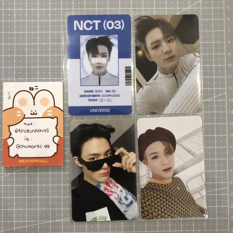nct dream jeno pc id card universe photobook pb wgu agent hot sauce we go up