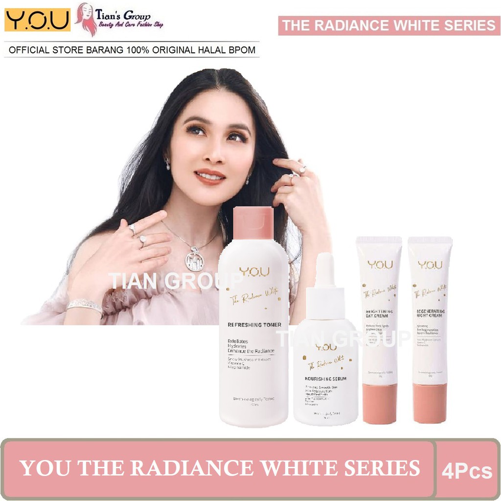 Paket Lengkap Murah 4in1 Y.O.U Makeups The Radiance White Series Original Asli Bpom