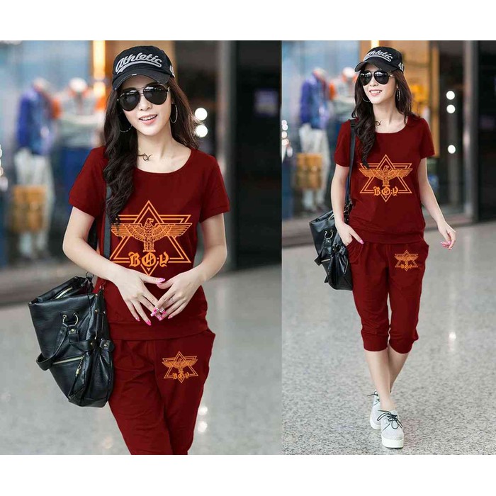 Set Setelan Wanita Baju Setelan Kekinian Terbaru  J20K9  Set Boy London / Setelan / Baju Wanita