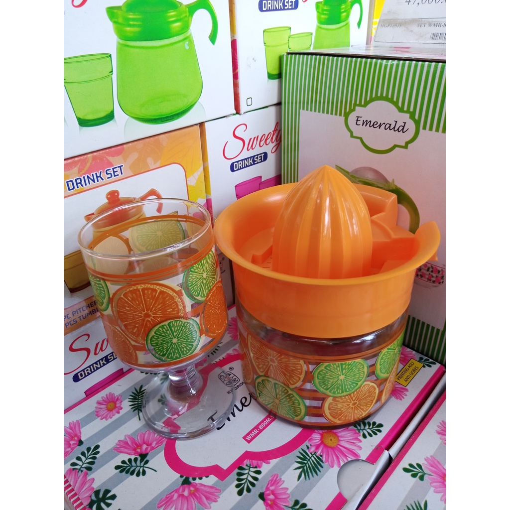 Souvenir Pitcher Kaca Murah Teko Set Cofee Kado Murah Drink Set Teapot Set Ijc600Sq Alat Minum Gelas