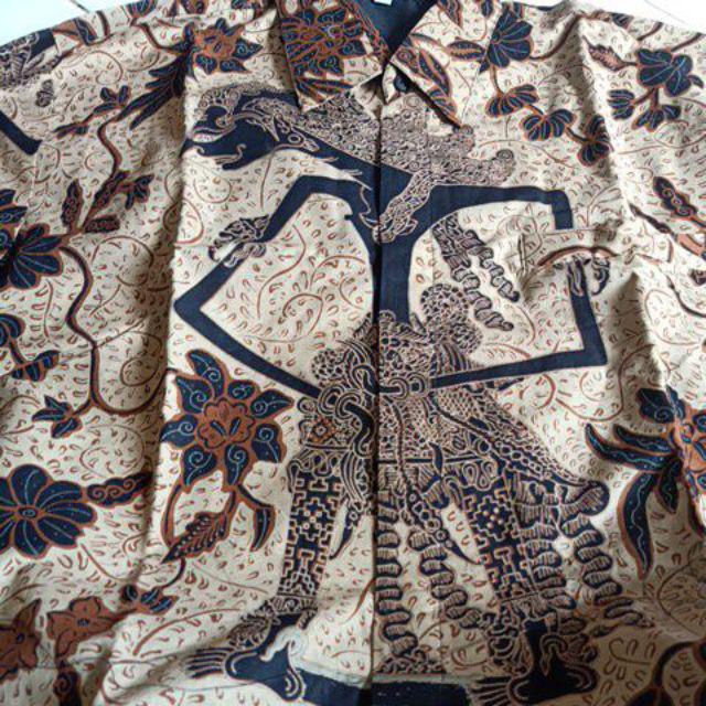 Batik Solo Kemeja Batik Pria Panjang Antasena Senojoyo Batiksoloamanah 145.000