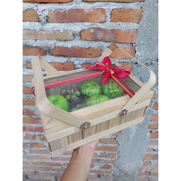 

Keranjang Hampers 20x30/hantaran/nikahan/seserahan/hampers/bingkisan/wedding/hadiah/giftbox/keranjang/wadah makanan/gift/sembako/roti/cake/nasi/catering/nasi box/food/lamaran/tradisi/craft