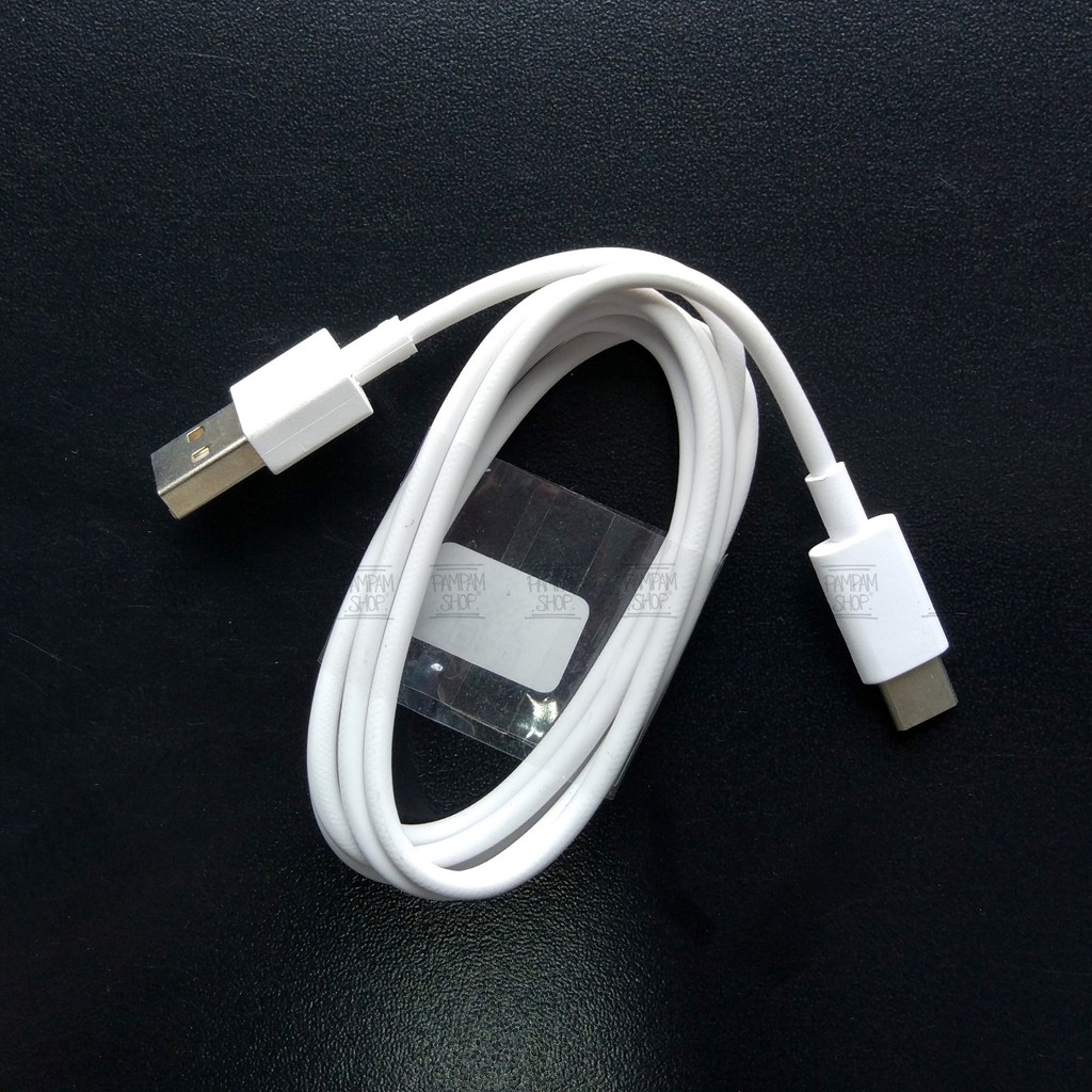 Kabel Data Charger Casan XIAOMI PUTIH TYPE C Mi5 Plus Mi Pad 2 Mi4C Mi6 Mi7 Pocophone F1 Black Shark