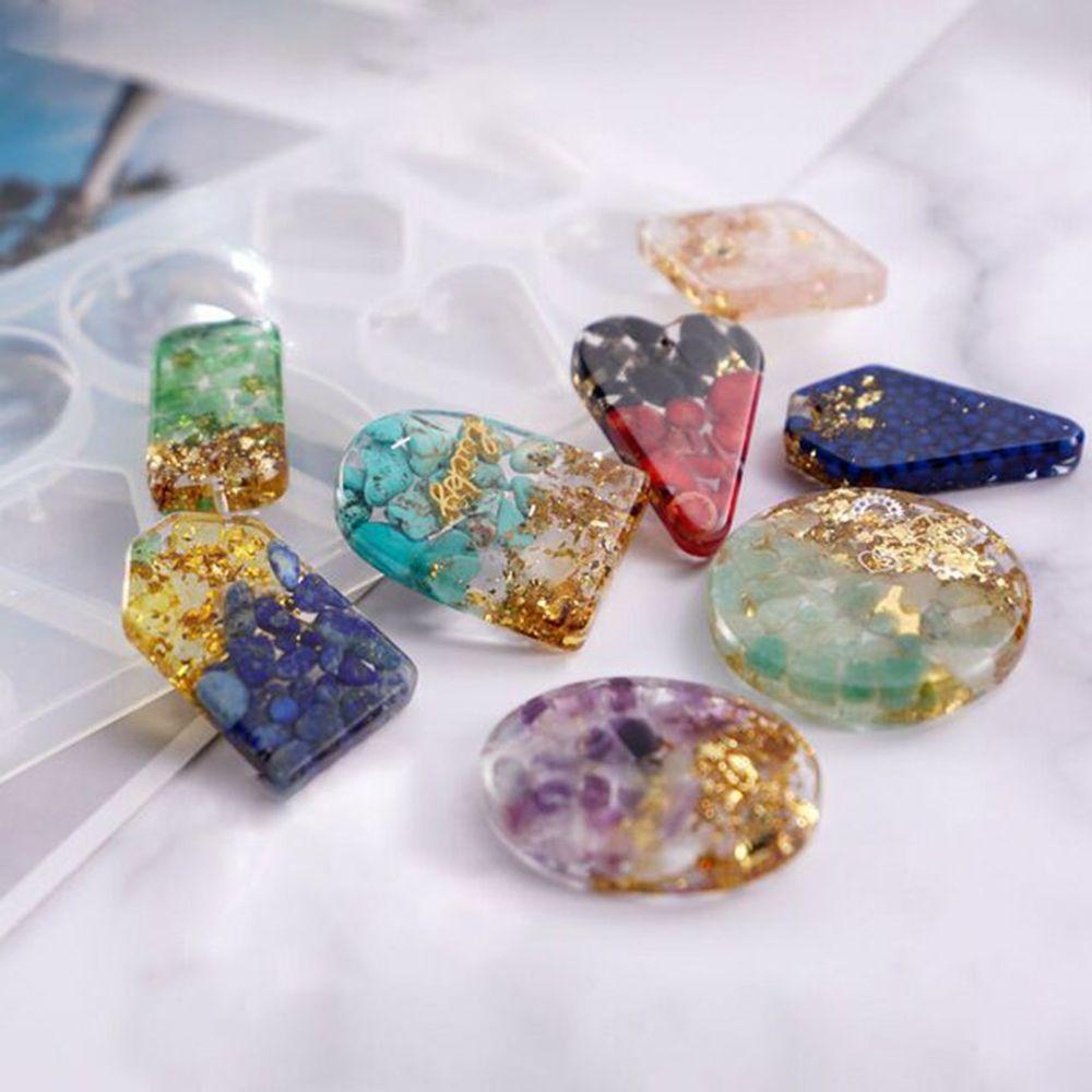 R-flower Epoxy Resin Casting Cetakan DIY Kerajinan Cairan Seni Liontin Akik Anting Chams Kalung