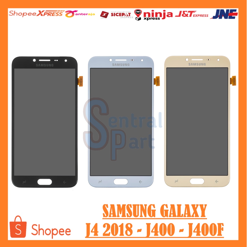 LCD SAMSUNG GALAXY J4 2018 - J400 - J400F FULLSET TOUCHSCREEN ORIGINAL OEM - GOLDEN ERA