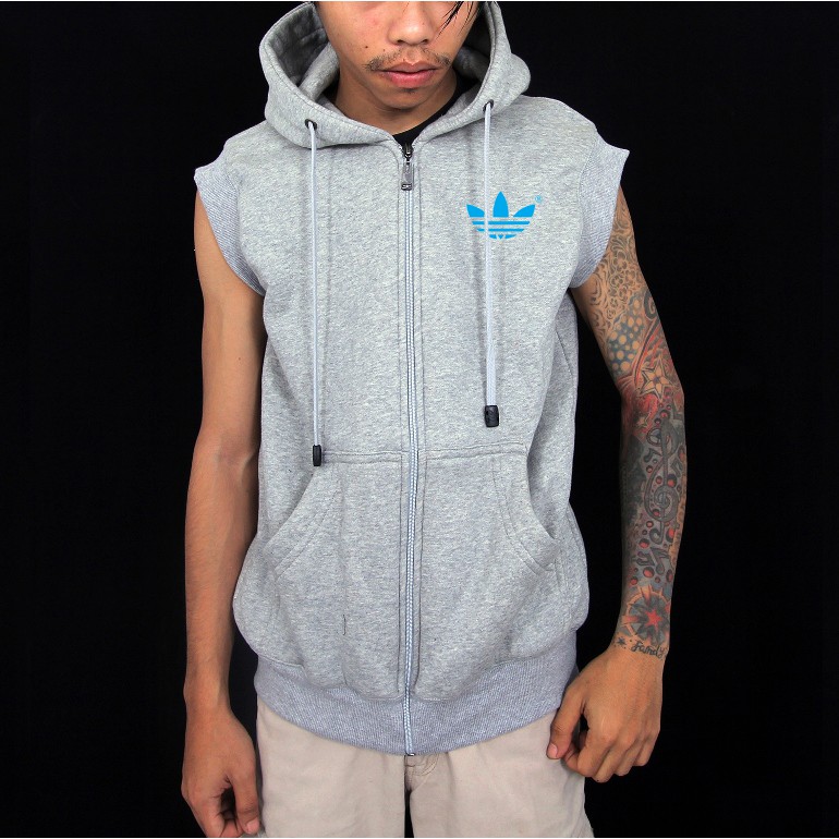 rompi zipper hoodie adidas