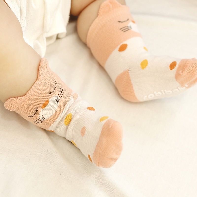 Kaos Kaki Bayi import Premium Korea Lucu Dengan Anti Slip Unik Motif Animal