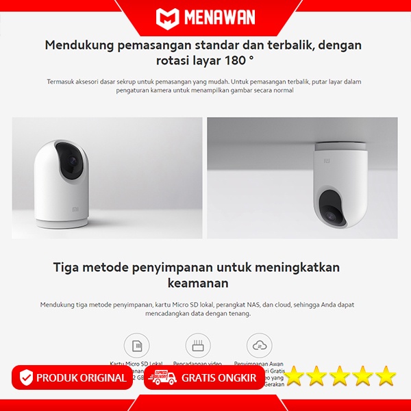 Xiaomi Mi 360° Home Security Camera 2K Pro Camera CCTV IP Kamera Original