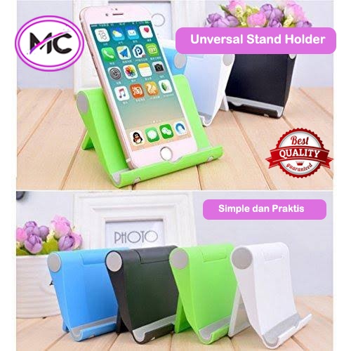 Dudukan HP di Meja Murah Praktis Stand Holder Handphone Tablet Askesoris Phone Hold Warna