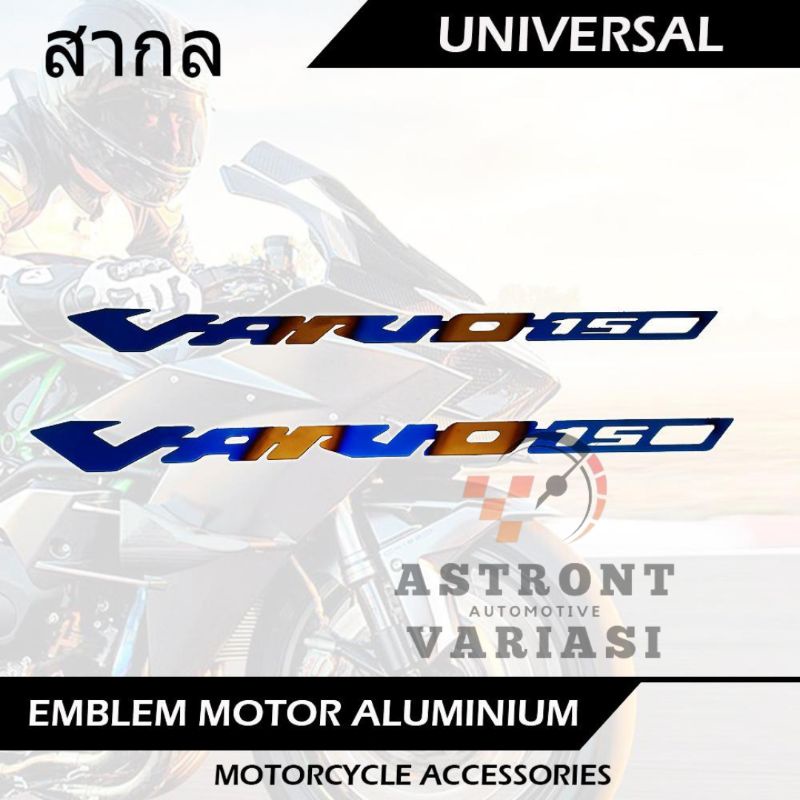 Emblem Thailook Twotone Honda Vario Beat Set Kanan Kiri Full CNC Tempelan Stiker Logo Vario 150