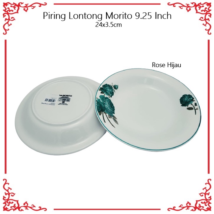 [Grosir] Piring Lontong Keramik Morito 9.25 Inch