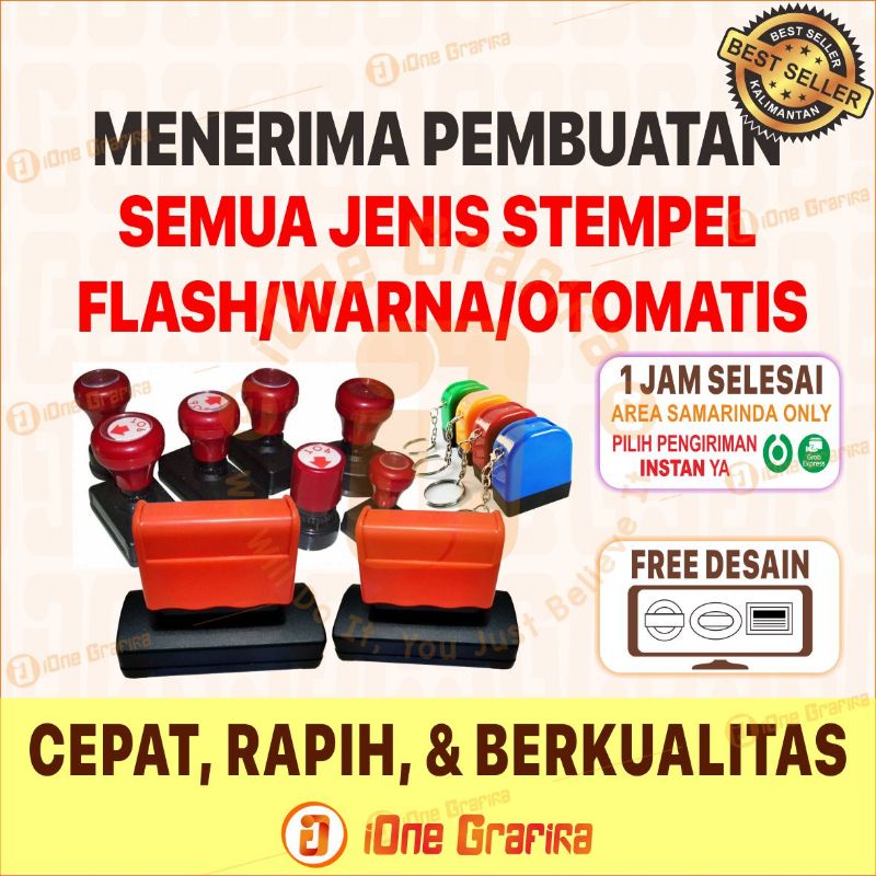 Jual Stempel Warna Stempel Flash Free Desain Stempel Kostum Stempel Plastik Stempel