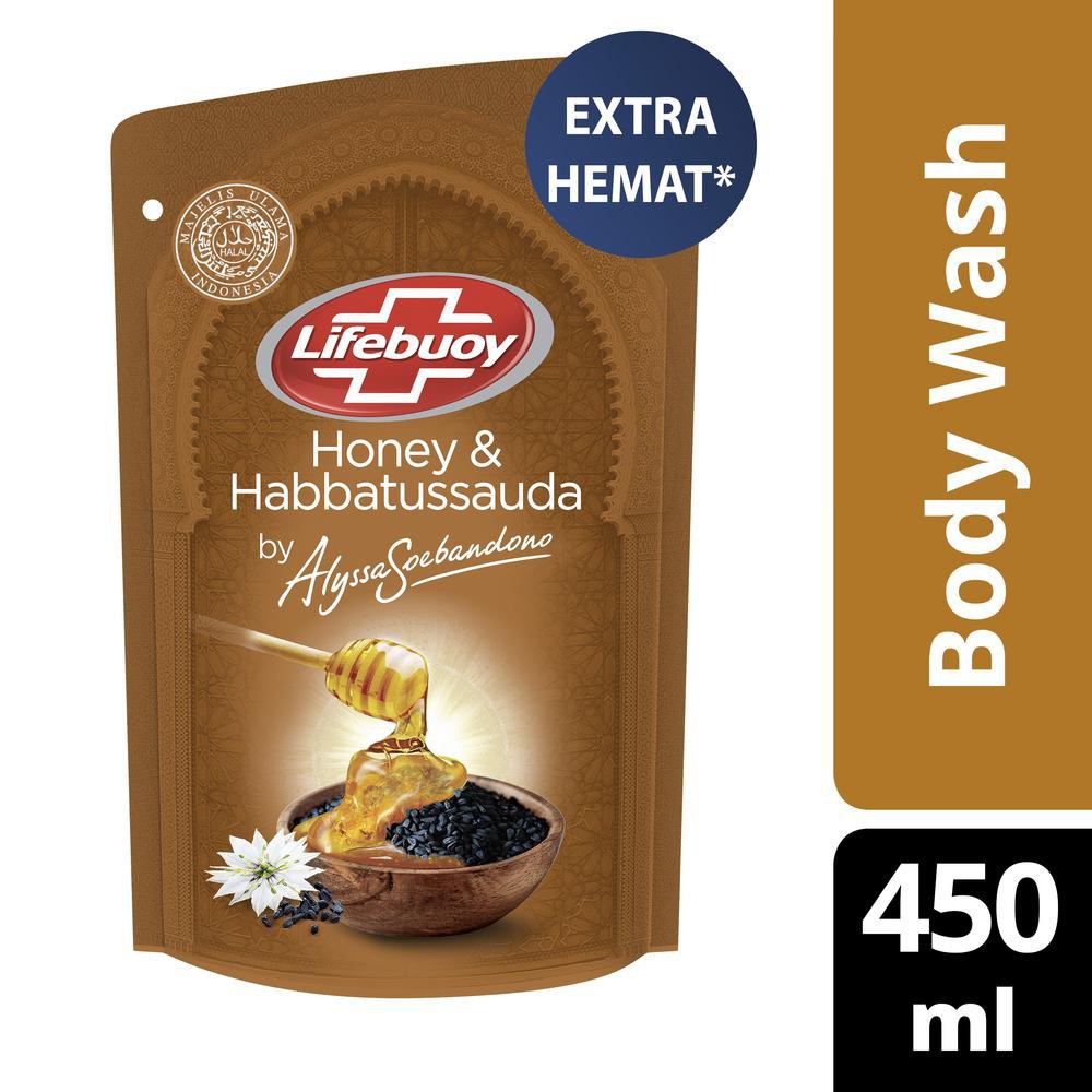 Lifebuoy Sabun Cair Honey & Habbatussauda Refill 450ml