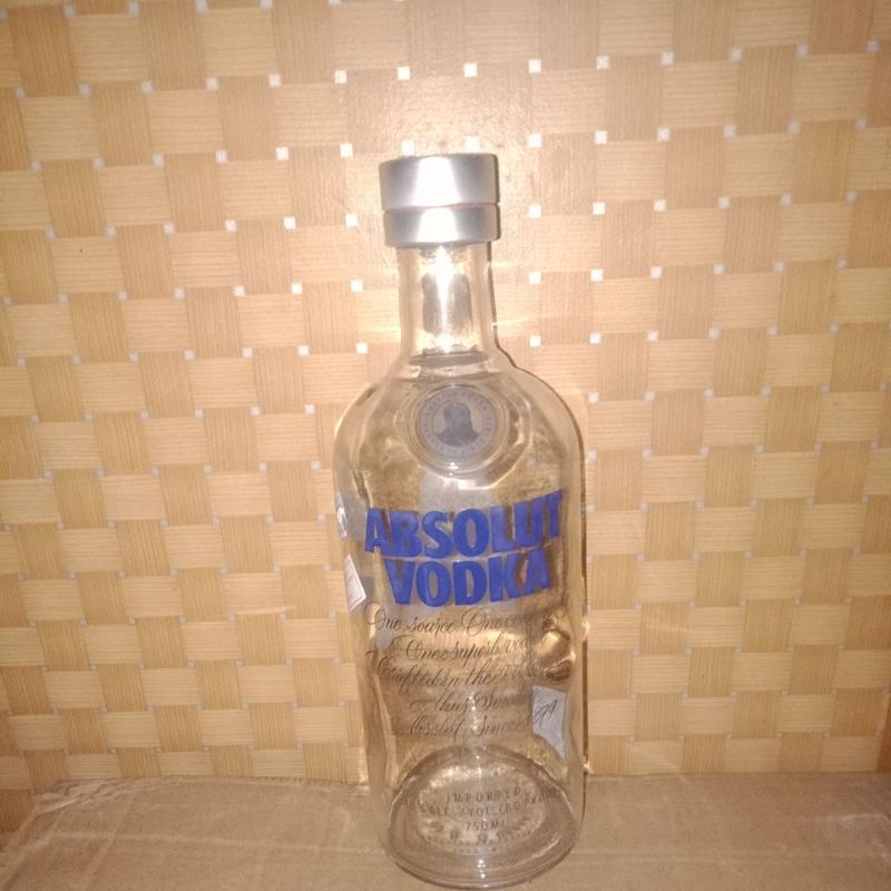 PROMO !!! Botol miras import bekas / botol bekas minuman impor / botol kosong unik merk luar-absolut