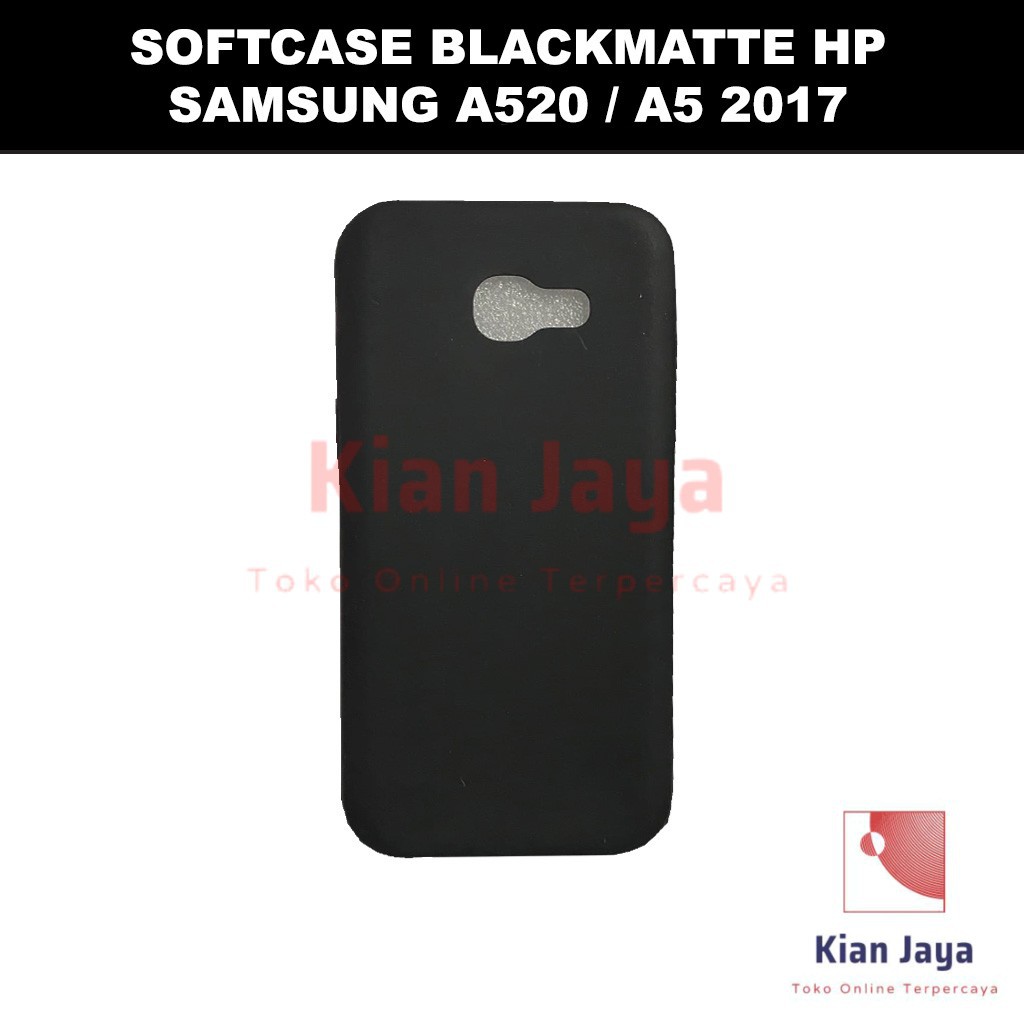 Softcase Blackmatte Handphone Samsung Galaxy A5 2017 / A520 Antishock, Casehp, Siliconcase, Slim Design