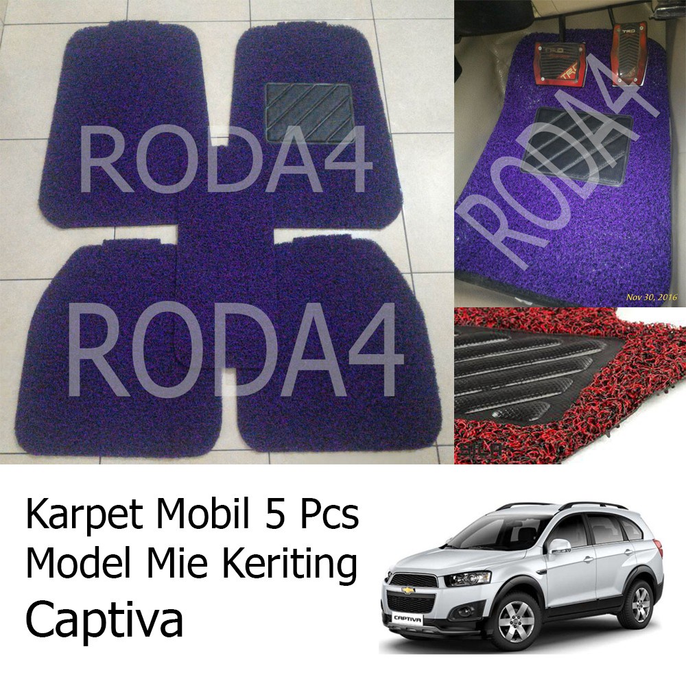 Karpet Mobil / Car Carpet / Floor Mats Universal Model Mie Keriting Captiva