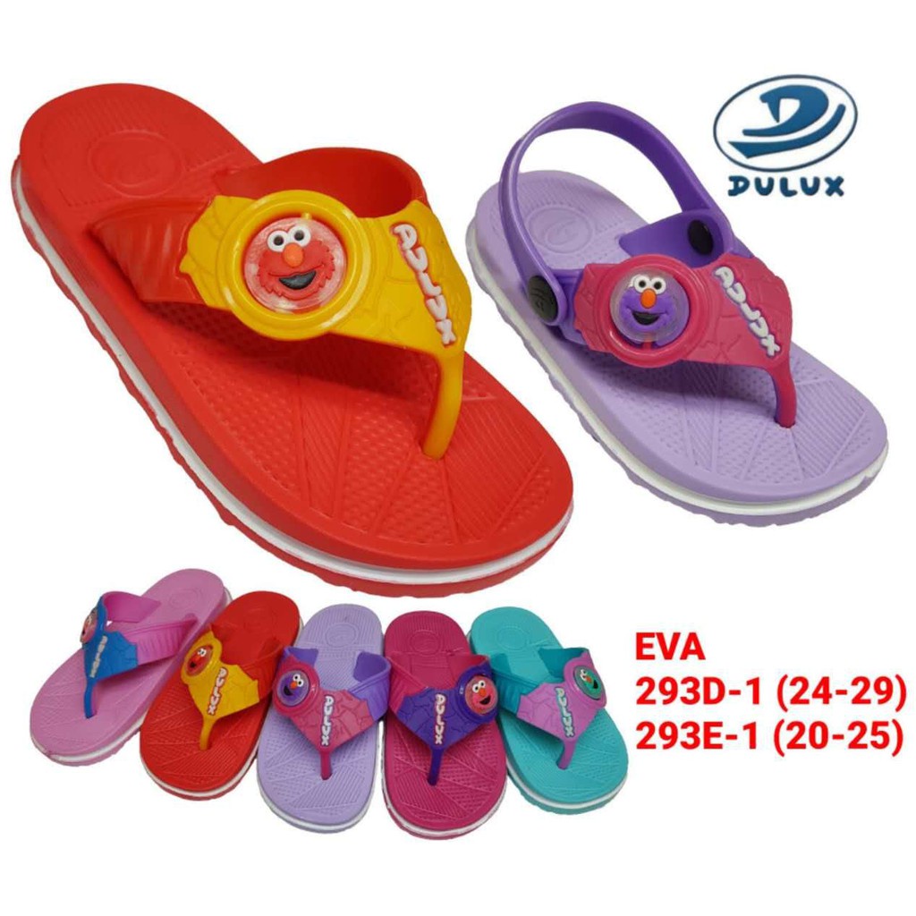 DX-293D-1 Sandal Jepit Karakter Elmo Anak Perempuan Merek Dulux Size 24-29