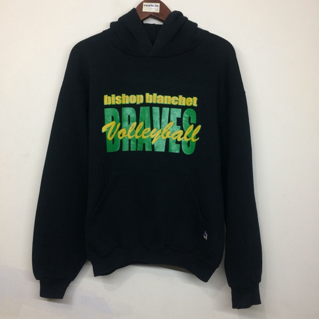 Sweater Hoodie Vtg Bishop Blanchet Volley Ball By Russell Athletic Second