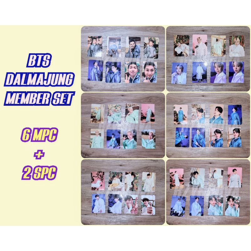 BTS DALMAJUNG MINI PHOTOCARD RM JHOPE SUGA JIMIN  V JUNGKOOK Set Complete (Mini PC DALMAJUNG RM JHOP