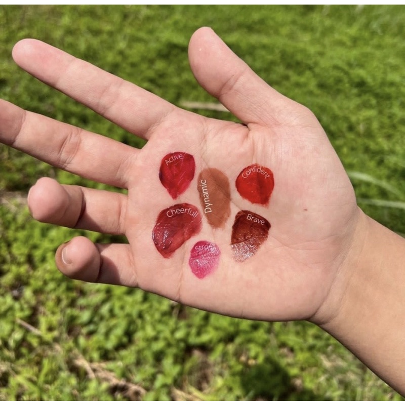 READY! RAECCA GLOW UP TINT LIPTINT BY RAECCA SHADE BRAVE CONFIDENT STRONG BPOM APPROVED