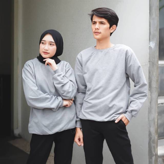 BASIC SWEATER POLOS WANITA - PRIA / SWEATER COUPLE UNISEX / SWEATER POLOS