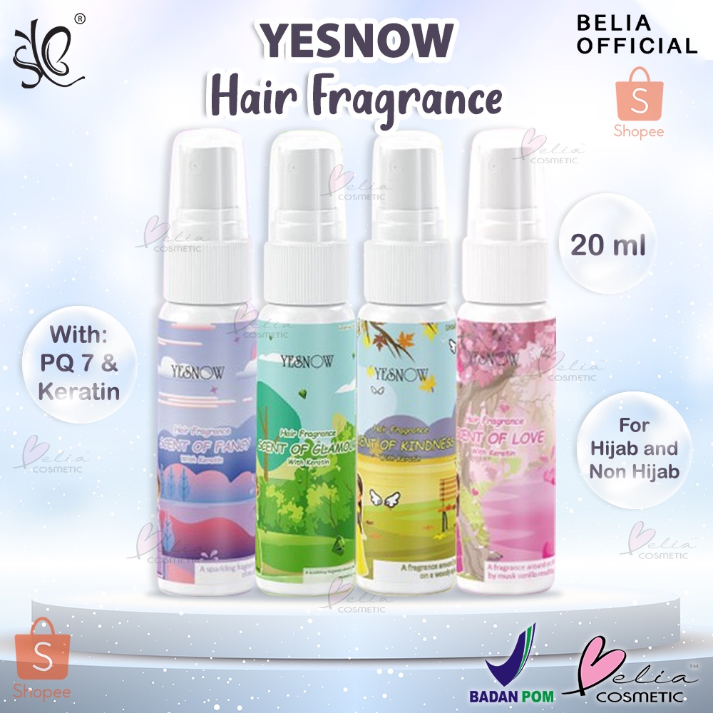 ❤ BELIA ❤ YESNOW Hair Fragrance 20ml | Parfum Rambut | Pewangi Rambut | BPOM