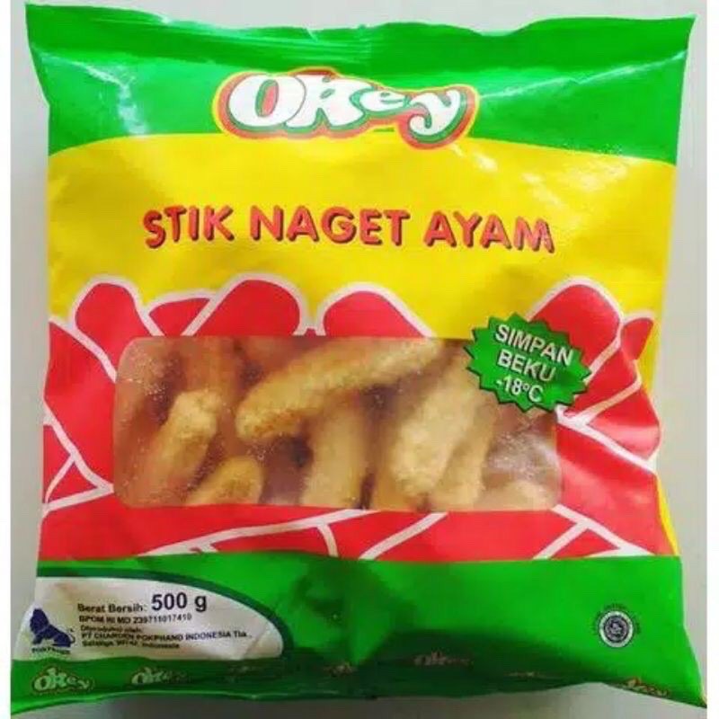 

Stik Nugget Ayam Okey Naget Stick Chicken 500gr