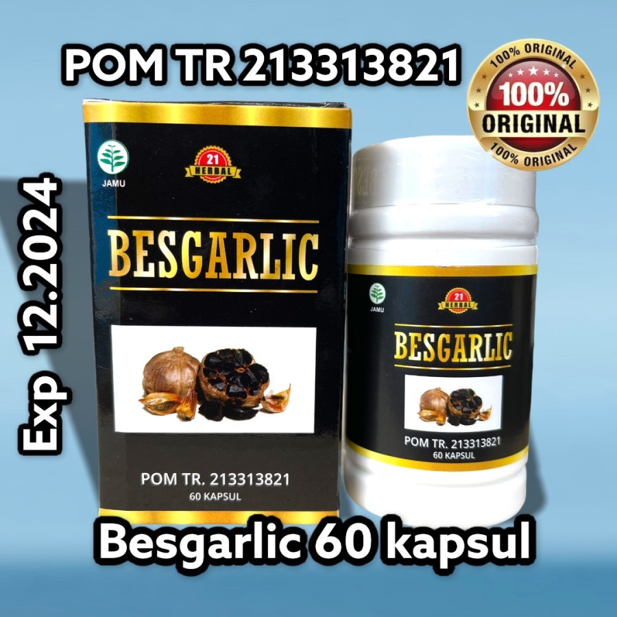 Jual Besgarlic Black Garlic 60 Kapsul | Bawang Hitam Ajaib BPOM ...