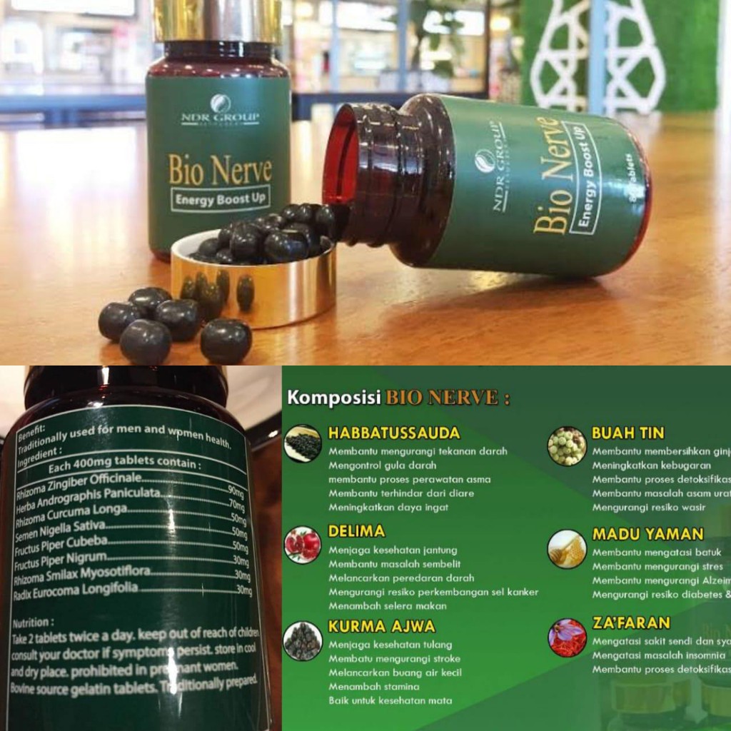 Obat Herbal Original Bio Nerve Mengobati Stroke Berat Ringan Rematik Diabetes Radang Ginjal Shopee Indonesia