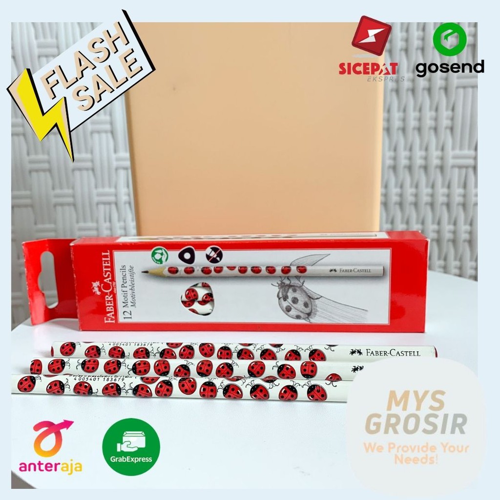 

Pensil kumbang 2b faber castell Faber Castell Pensil Ladybird Series/ Ladybug Pencil Motiv bleistifte Kumbang 2B Berkulitas Murah IVN427