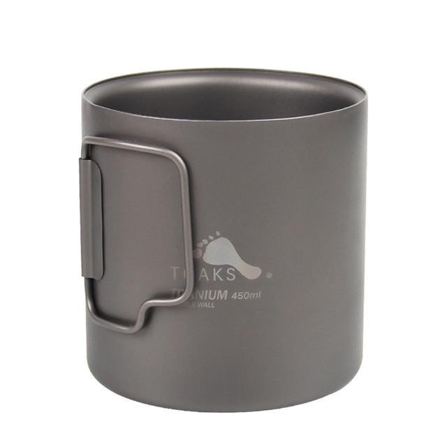 Gelas Camping Ultralight TOAKS Titanium Double Wall 450 ml Cup