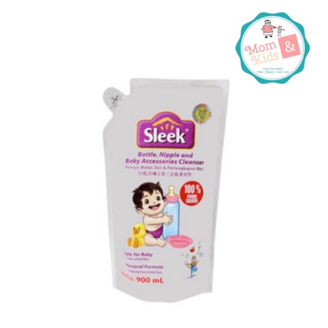 Sleek Bottle, Nipple, and Baby Accessories Cleanser 900ml / Sleek Laundry 900 ml