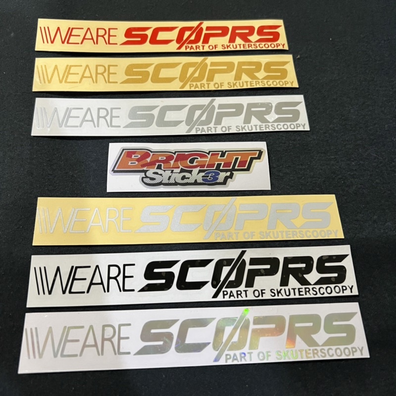 STICKER WE ARE SCOPRS CUTTING