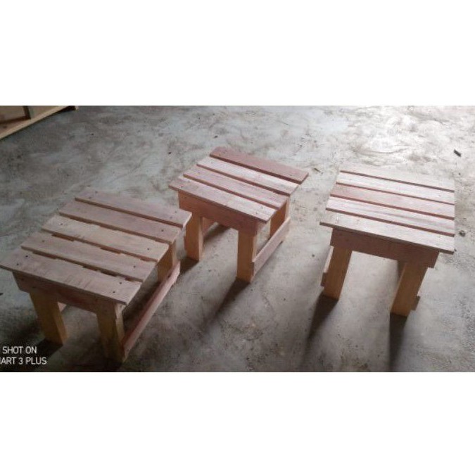 Kursi Kotak Pendek Kayu / Dingklik Mini Kayu / Dingklik Kotak / Kursi Kayu / Kursi Jongkok-1